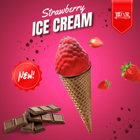 Crème glacée croustillante aux fruits LIKLAK avec une riche saveur de fruits, crème glacée et cornet croustillant aux œufs, goût riche, 115 g par bâtonnet