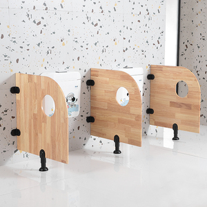 Sản xuất bán buôn phòng tắm WC nam cậu bé Kid con hạt gỗ nhà vệ sinh bồn tiểu Màn hình nhà vệ sinh vách ngăn - Product Image 6
