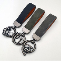 Porte-clés en cuir personnalisé de haute qualité pour hommes, vente en gros, porte-clés de voiture en cuir PU coloré