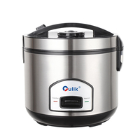 Cuisinière à riz électrique en acier inoxydable 2L/3L/4L/5L/6L avec tasse à mesurer - Contrôle numérique du minuterie, cuisson rapide pour hôtels, maisons, restaurants