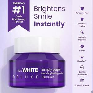 Polvo <span class=keywords><strong>Blanqueador</strong></span> Dental Orgánico con Sabor a Menta, Sin Peróxido, Accesorio Multiusos para Blanqueamiento Dental - Product Image 5