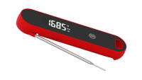 Thermomètre à viande numérique avec lecture instantanée en 0,6 seconde, 0,5 ° Indicateur de température de précision pour barbecue, cuisine, cuisson, fumoir