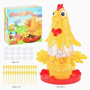 Jeu de table éducatif et compétitif multijoueur pour tout-petits et réunions de famille : les poules pondent <span class=keywords><strong>des</strong></span> œufs et jouent à <span class=keywords><strong>des</strong></span> jeux de plume. - Product Image 5