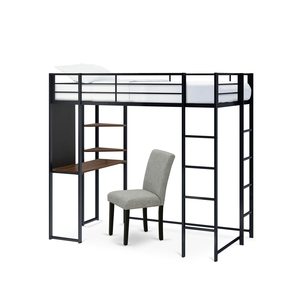 Meida Customizable Modern Metal <strong>Loft</strong> <strong>Bed</strong> <strong>Desk</strong> Storage Adjustable Height 1 Year Warranty Fabric Upholstery Non-Foldable Bedroom - Product Image 5