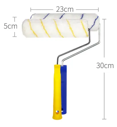 9 סנטימטרים צפיפות גבוהה זול גבוהה דקורטיבי פוליאסטר צבע תעשייתי רולר מסגרת רולר מברשת כיסוי