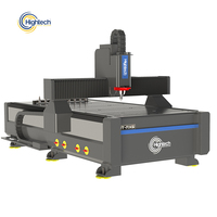Machine de fraisage CNC Hightech 1325 ATC avec changeur d'outils automatique, broche 7,5 kW, commande MDR pour le bois, l'acrylique, le MDF - HT-RX6-1530