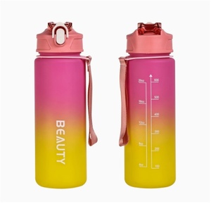 Bottiglia d'Acqua Riutilizzabile da Palestra 600ML con Logo Personalizzato, Indicatore Orario in Plastica, Adatta per Bere Direttamente e Acqua Bollente - Product Image 5