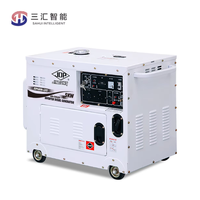Générateurs diesel portables industriels fiables de 2 kW, 5 kW, 5,5 kW, 10 kW, 30 kW, 50 kW, 50 Hz, refroidis par eau, démarrage électrique
