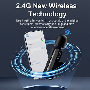 SE83 Mini microfone lapela longa resistência um a dois ao ar livre Live Streaming microfone sem fio lapela - Product Image 6