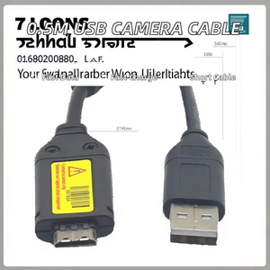 Câble de remplacement pour caméra USB SUC-C3 C5 <span class=keywords><strong>C7</strong></span> CB20U05A/B, cordon de transfert de données à charge rapide pour appareils photo numériques compacts Samsung - Product Image 2