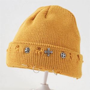 Bonnet Slouchy Unisexe en Acrylique Tricoté, Style Streetwear Hip-Hop, Effet Usé, Respirant et Confortable, Idéal Plage, Vente en Gros - Product Image 5