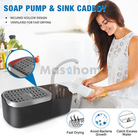 Distributeur pompe à savon portable, nouveau mascara, organisateur d'évier, caddie, lavage de la vaisselle dans la cuisine