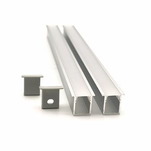 Profilés en <span class=keywords><strong>aluminium</strong></span> linéaires encastrés YG F-008, profil LED lumineux, fente de 12*15 mm, diffuseur de canal pour éclairage de placard et de plafond - Product Image 3