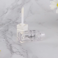 Meilleur prix, tube de brillant à lèvres PETG personnalisé avec logo, boîte à rouge à lèvres carrée, flacon vide, impression numérique noire