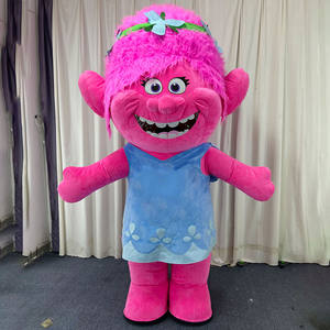 Disfraz Inflable de los <span class=keywords><strong>Personajes</strong></span> Poppy y Branch de <span class=keywords><strong>Trolls</strong></span>, Disfraz de Mascota para Adultos, para Fiestas de Cumpleaños y Eventos - Product Image 1