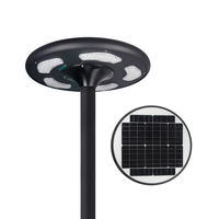 Lampadaire solaire UFO en aluminium IP65 pour extérieur, 30W 50W, rond, pour quartiers résidentiels, rues, parcs et sites touristiques