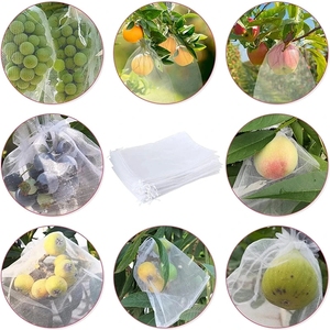 100 Bolsas de Protección para Frutas, Control de Plagas, Red Antipájaros para Jardín, Malla para Fresas, Bolsas para Uvas con Cordón, Bolsas de Cultivo - Product Image 5