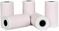 Consommables de qualité médicale, rouleau de papier graphique thermique simple de 80 mm pour CTG, ECG, EKG, électrocardiographe, enduit chimiquement BPL, blanc