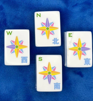 Mahjong américain de luxe moderne, 160 tuiles, pour 4 joueurs, bleu clair, en acrylique, écologique, durable, portable, divertissement