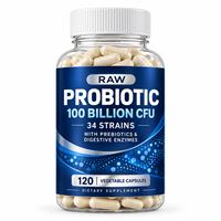Complément Probiotique à Marque Blanche OEM, Capsules Molles Prébiotiques avec Enzymes Digestives pour Soutenir la Santé Intestinale