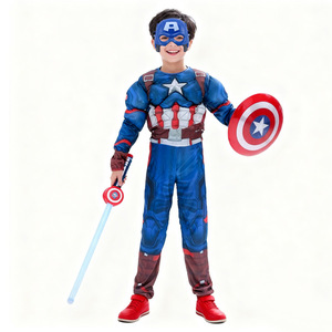 Disfraz de Superhéroe para Niños, Traje de Cosplay de Manga Larga, Edad 8-13 Años, Tela de Poliéster, Atuendo para Fiestas y Bailes - Product Image 3