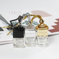 Emballage en carton industriel, diffuseur de parfum de voiture personnalisé de luxe, vide, carré, 8 ml, avec couvercle en bois