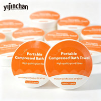 Toalla de Baño y Viaje Desechable Comprimida, de Viscosa Biodegradable, de Secado Rápido, con Logotipo Personalizado OEM, Bajo MOQ, Portátil, Venta al Por Mayor
