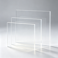 Plaque acrylique PMMA transparente en stock, feuille acrylique simple avec protection papier, stock stable, fabrication sur mesure
