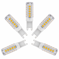 Ampoule LED G9 3,5W 220-240V Céramique PC 450LM 2700K/6000K 360° Sans Scintillement Remplacement Halogène pour Lustre CE LVD RoHS Résidentiel