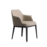 Nouvelle chaise de salle à manger en bois massif avec dossier, design haut de gamme, chaise de restaurant, luxe léger, moderne, simple, rétro