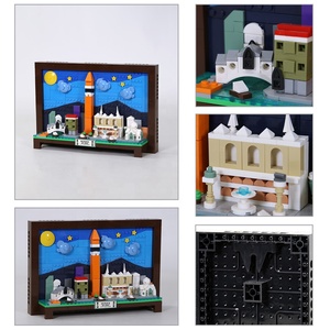 CITY POSTCARD-VENICE Skyline, <span class=keywords><strong>Serie</strong></span> de Bloques de Construcción para Juegos STEM, Tiendas de Regalos, Tiendas de Aficiones, Pedidos al por Mayor - Product Image 4