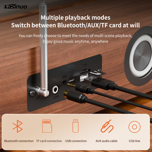 Nuova Tendenza Soundbar in Legno Sistema Acustico Musicale 45W HIFI Stereo Altoparlante Surround per Esterni Altoparlante BT con Radio FM e Orologio - Product Image 6