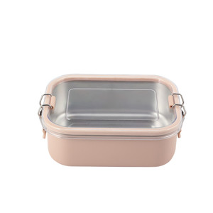 WELLWAY DESIGN ÉTANCHE ET ÉCONOMIE DE L'ESPACE Boîte à lunch en acier inoxydable à couvercle transparent - Product Image 2