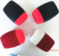 Prix usine Microphone pare-brise mousse floqué Microphone couvre mixte deux couleurs micro couverture pare-brise Microphones produit