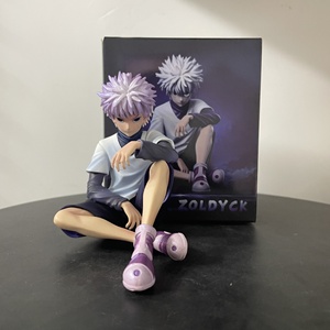 Figurine PVC Hunter x Hunter <span class=keywords><strong>PG</strong></span> pose assise Killua Zoldyck Gon Freecss, boîte cadeau, décoration, jouet, anime - Product Image 4