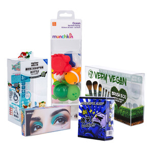 <span class=keywords><strong>Caja</strong></span> de PVC impresa de plástico <span class=keywords><strong>transparente</strong></span>, Cajas de Regalo de cosméticos de <span class=keywords><strong>acetato</strong></span> plegables, <span class=keywords><strong>caja</strong></span> de embalaje de vinilo PET RPET - Product Image 1