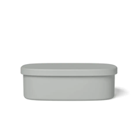 Ensemble de vaisselle en silicone pour bébé et enfant, sans BPA, certifié LFGB, portable, 2 compartiments, chauffable, anti-fuite