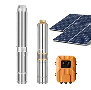 1 hp 750W 110V DC Solar Powered Irrigation Submersible Deep Well Water Pump borehole Pump system
