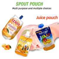 Pochettes souples personnalisées écologiques pour lait de soja et shampoing, avec bec verseur, qualité alimentaire, anti-fuite, pour liquides, OEM ODM 100ml 250ml 500ml 1L