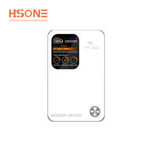 HSONE F15 MY25L Batterie externe ultra-fine en alliage d'aluminium avec charge magnétique 15W, affichage TFT, double capacité, cobalt pur - Product Image 4
