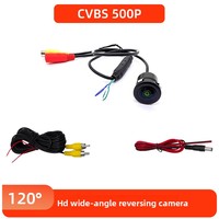 Caméra de recul universelle 18,5 mm perforée à trois interrupteurs HD CCD pour toutes les voitures