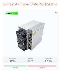 ACTminer kullanılan Antminer S19k Pro 120th/s Sha-256 algoritması Bitcoin madenci 110-220v 2760w bilgisayar veri işlemci - Product Image 4