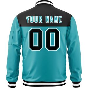 Veste universitaire personnalisée unisexe pour adulte en PU respirant, col rabattable, style baseball, légère, décontractée, pour l'automne - Product Image 2