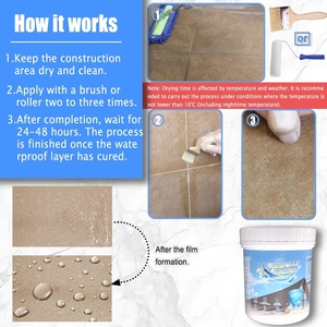 Polyurethane Waterproof Coating High Performance Durable Eco-Friendly High Strength Liquid for Roof <b>Floor</b> Wall Indoor Outdoor - Product Image 3