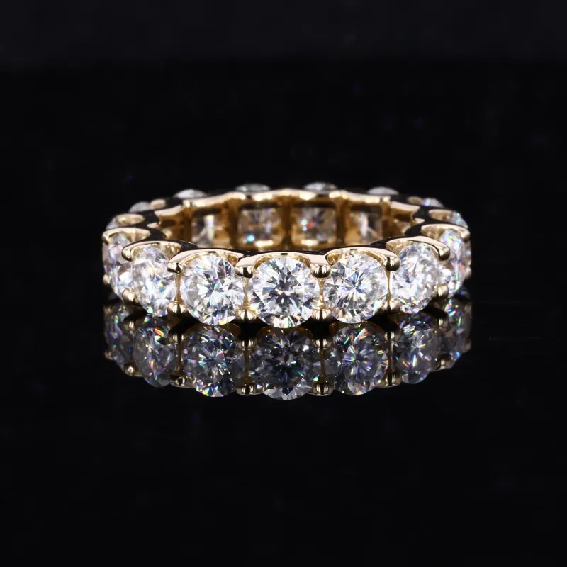 Anéis de joias da moda, anéis de joias de 10k 14k 18k, anel dourado amarelo, pulseira de casamento, laboratório cultivo, pedra de moissanite, joias de diamantes