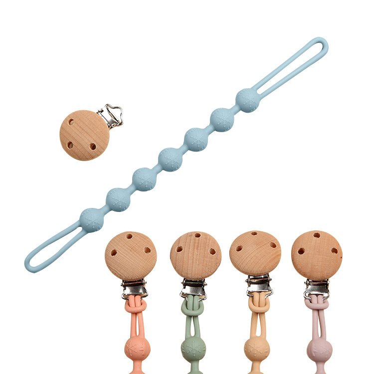 New Style Chic Bohemian Style Silicone Beads Daisy Smile Face School Day Lanyard Key Chain