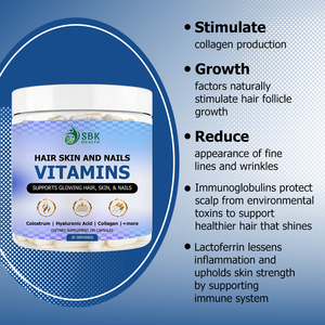 OEM ODM Vitamins Capsules with Collagen Lactoferrin Biotin Hyaluronic Acid Colostrum Supports Glowing Hair Skin Nails - Product Image 5