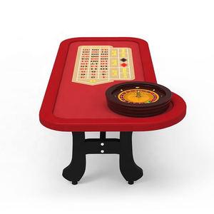 YH 215cm Lucky Red European Style H Legs Juego de azar Mesa de póquer <span class=keywords><strong>Casino</strong></span> 22 ''Mesa de rueda de <span class=keywords><strong>ruleta</strong></span> - Product Image 4