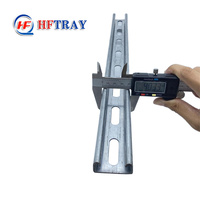 Profilés en C en aluminium 41*41, raccords de tuyauterie de support, profilés en C galvanisés, acier galvanisé, profilés en C à fentes