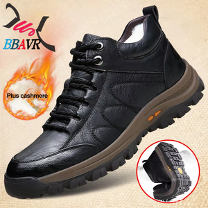 Zapatos Casuales de Invierno para Hombre, Zapatillas Deportivas para Exteriores, Suela de Goma Ligera Antideslizante, Forro de Tela de Algodón, Mayor Comodidad - Product Image 4
